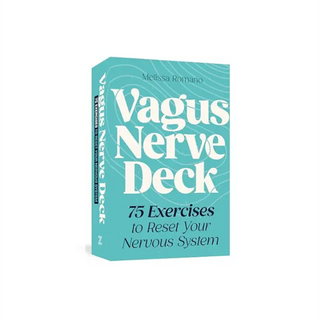 Vagus Nerve Deck by Melissa Romano, teal card box: 75 Exercises to Reset Your Nervous System
